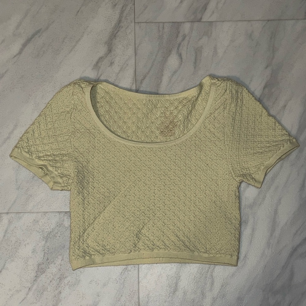 Free people intimately baby yellow crop top